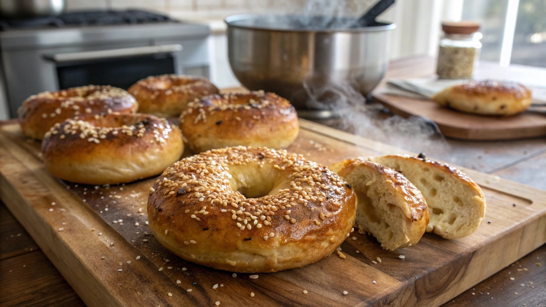 Sourdough Bagels recipe