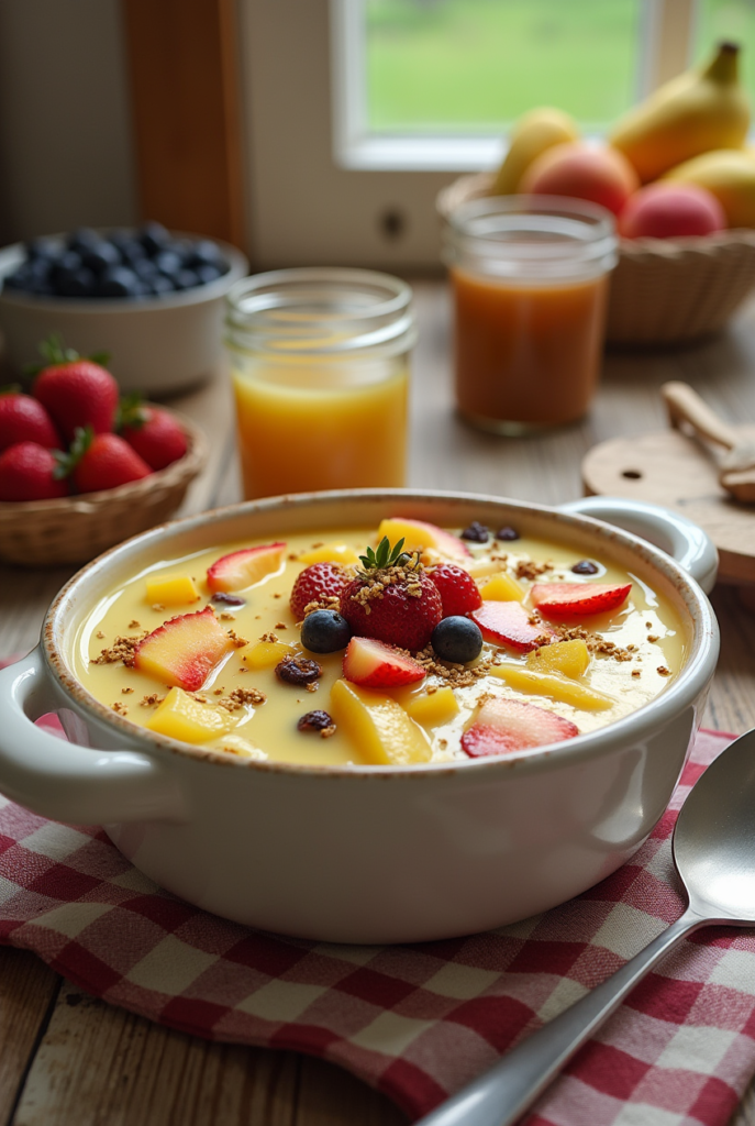 fruit custard recipe