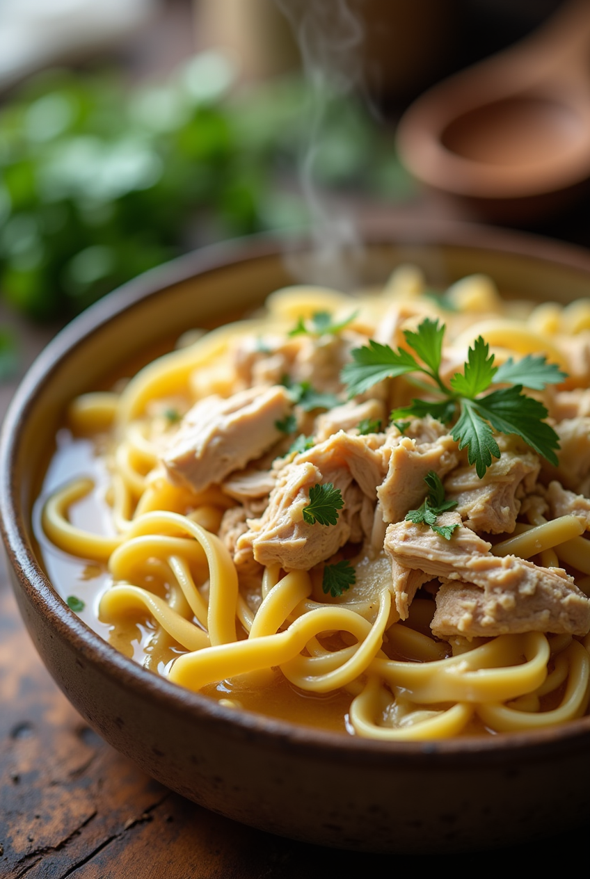 Slow Cooker Chicken and Noodles Recipe